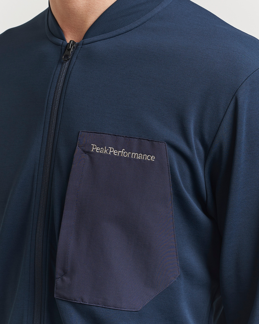 Peak Performance Mid Layer Full Zip Jacket Blue Shadow