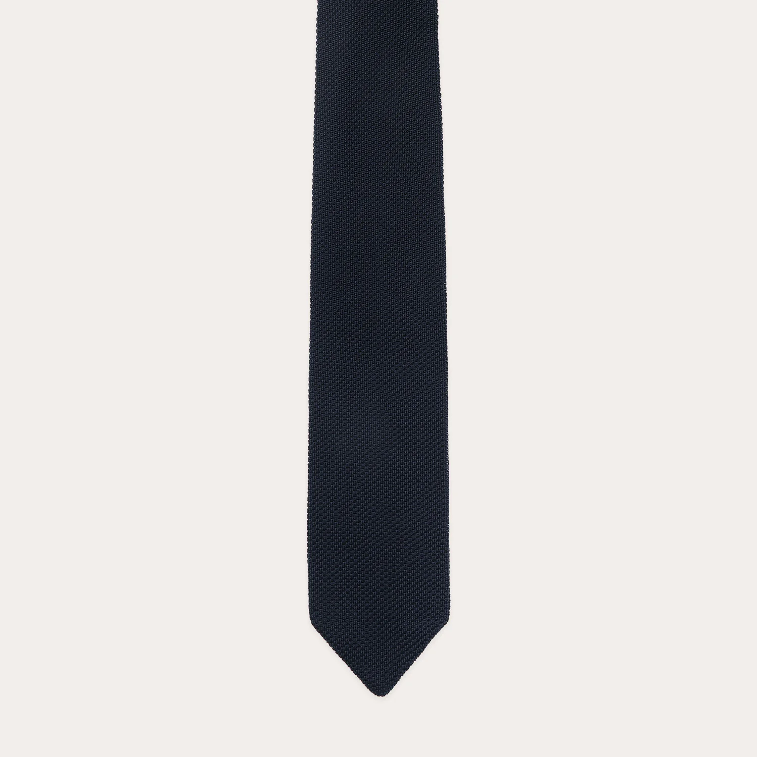 Navy silk grenadine tie