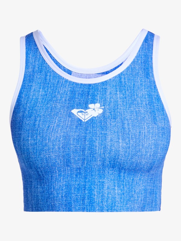 1mm Rise Natural Top en néoprène réversible Bleu Femme