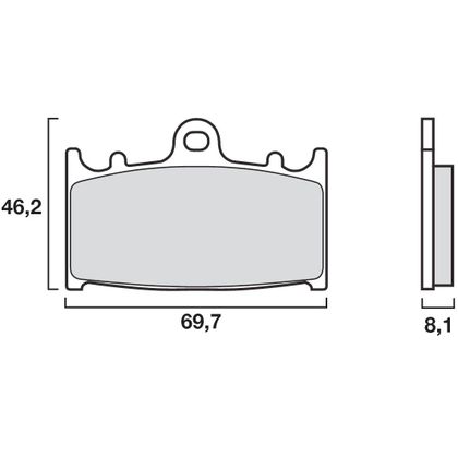 Plaquettes de freins Brembo Sinter Métal Fritté sport avant