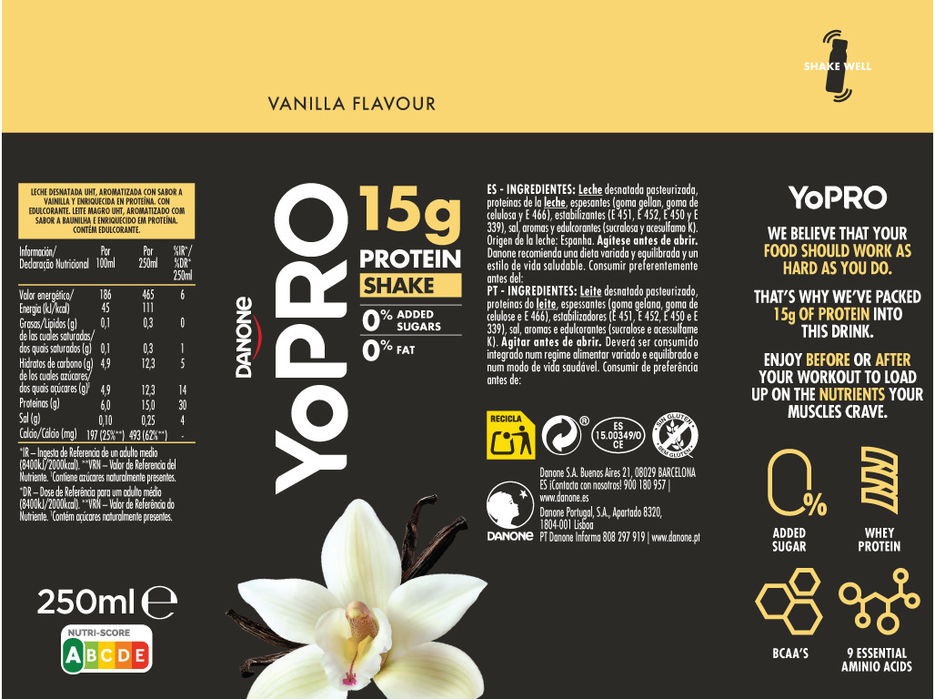 LEITE   PROTEÍNA YOPRO BAUNILHA 250ML