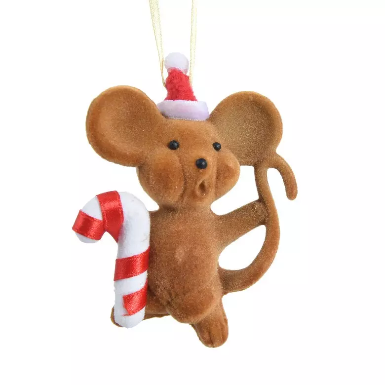 Souris de Noël (H9 cm) Patzy Marron