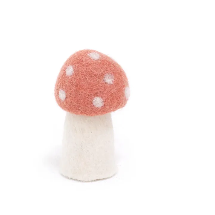 Muskhane Champignon Dotty décoratif en feutre | Rose Litchi