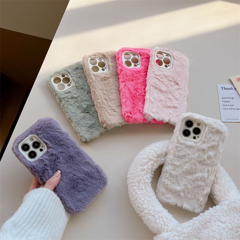 Edgin - Chenille telefoonhoesje - iPhone 15 Pro Max / 15 Pro / 15 Plus / 15 / 14 Pro Max / 14 Pro / 14 Plus / 14 / 13 Pro Max / 13 Pro / 13 / 13 mini / 12 Pro Max / 12 Pro / 12 / 12 mini / 11 Pro Max / 11 Pro / 11