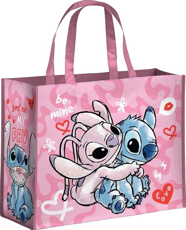Konix Lilo & Stitch indkøbspose (Stitch & Angel)