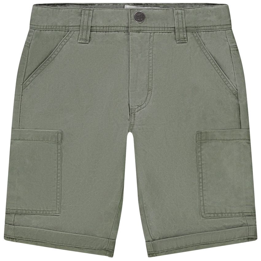 Bermuda esprit cargo pour garçon - Gris chiné