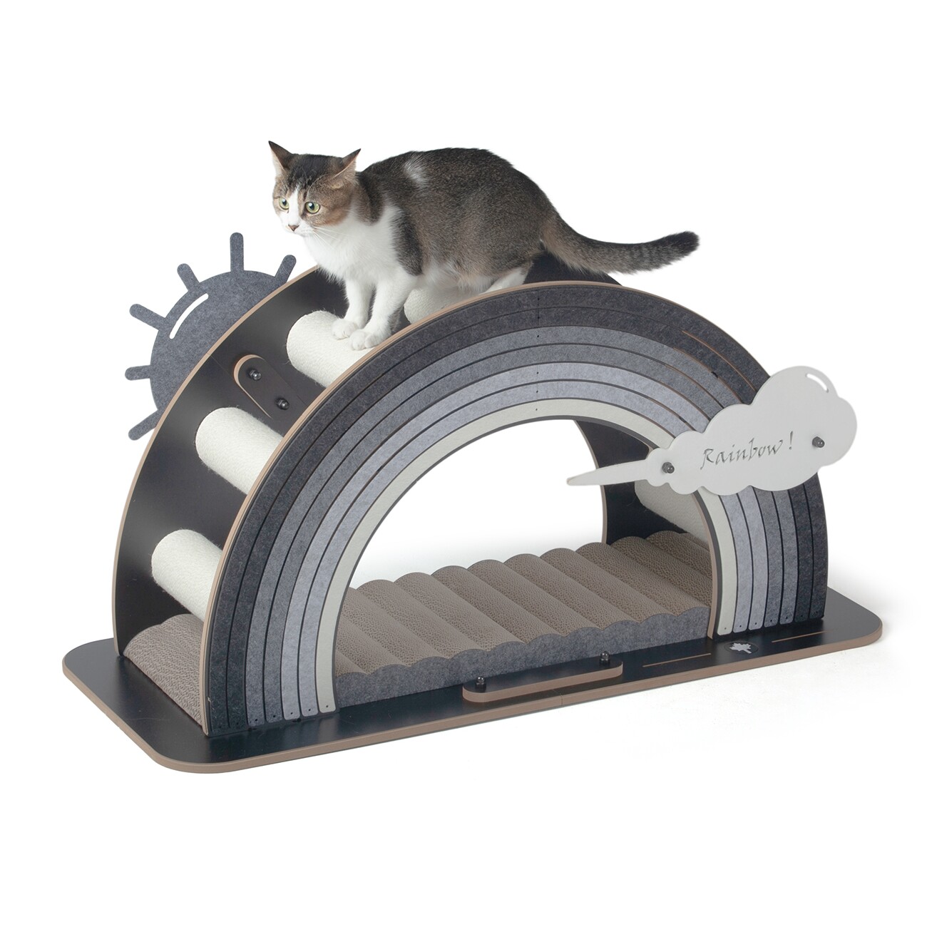 Canadian Cat Company Design-Kratzmöbel Rainbow grau