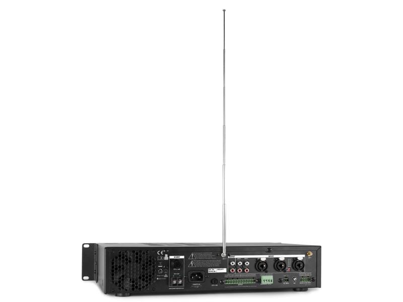 Power Dynamics Verstärker Pro PDV240MP3 4-Zonen Mischer Multifunktionaler 4-Zonen Mischer