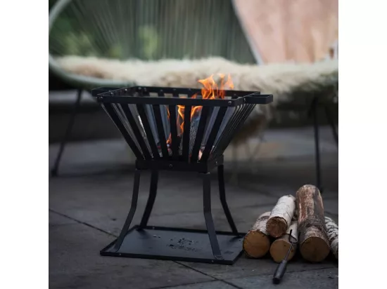 Bol à feu Denver Acier Noir 51,5x39x45 cm 85015