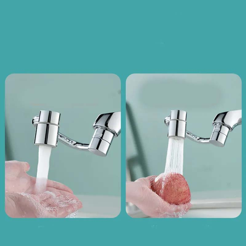 Wasserhahn Verlängerung Drehbarer Armaturen Aufsatz für Küche / Badezimmer - Schwarz