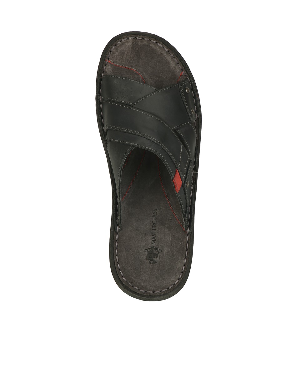 Glattleder Pantoffel