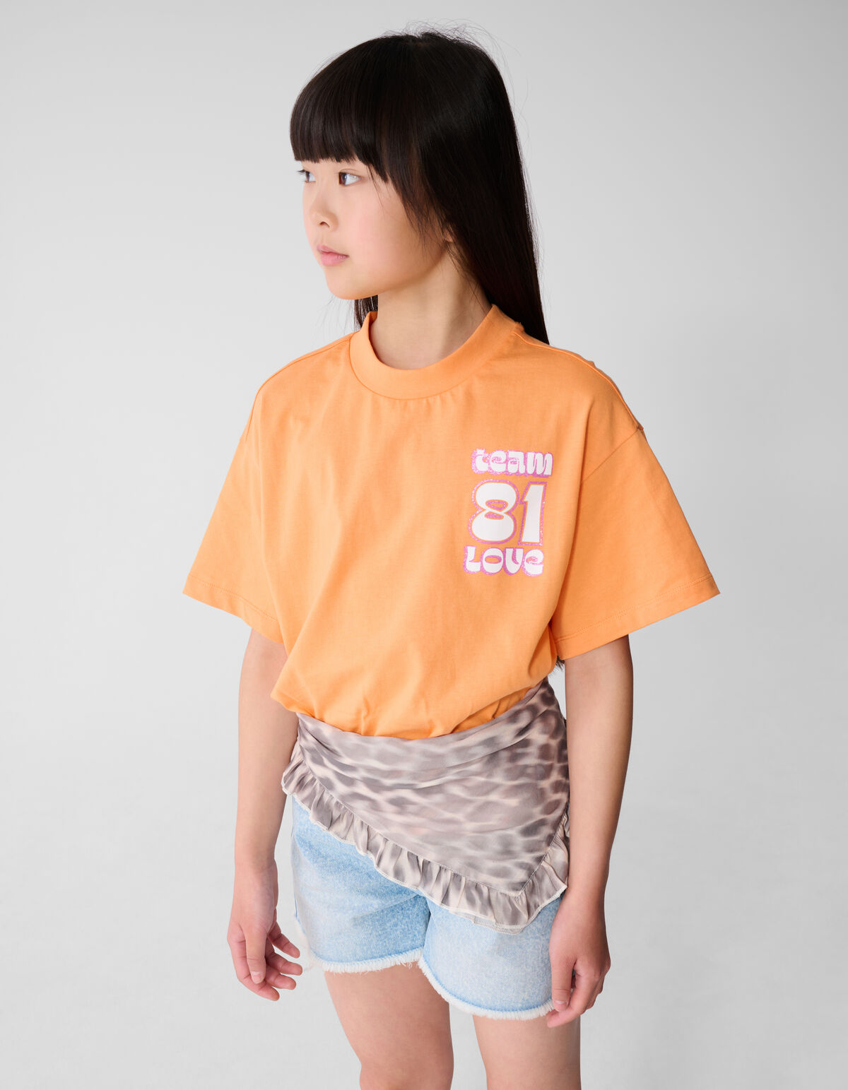 Team Love Artwork T-shirt Oranje