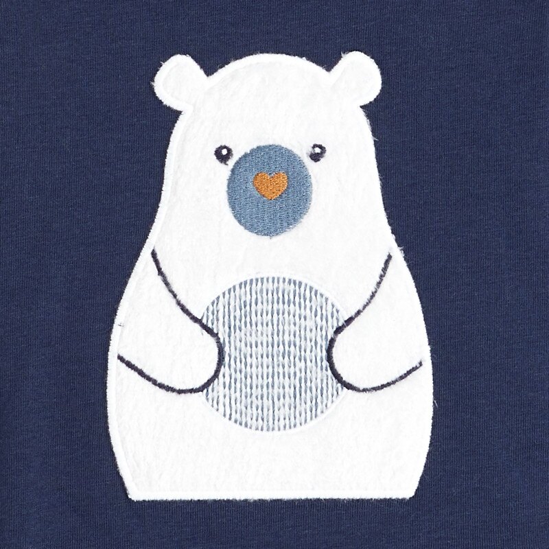 Pyjama ours jersey Bleu