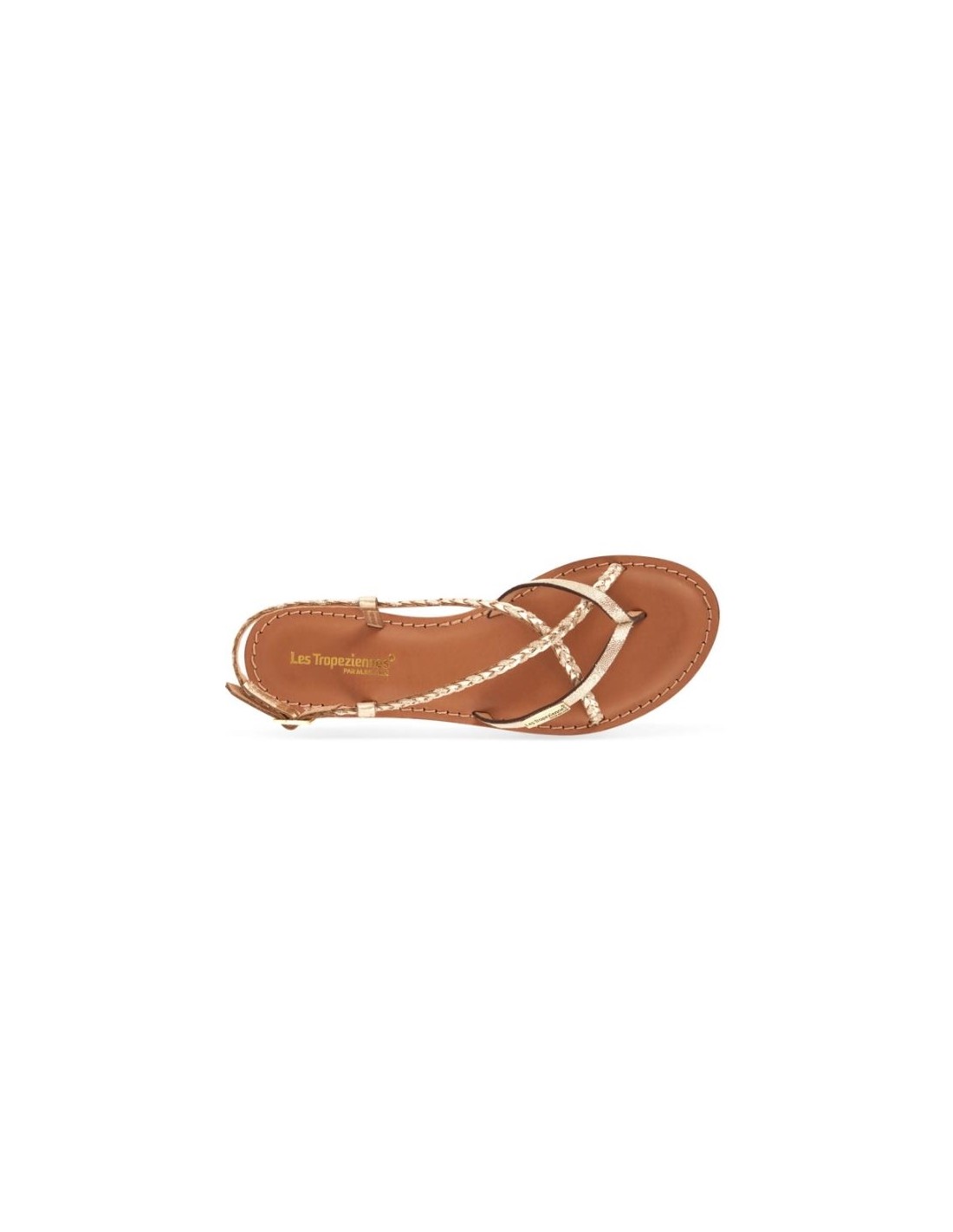 Les tropeziennes par M.Belarbi Sandales Femme Monatres Cuir Or