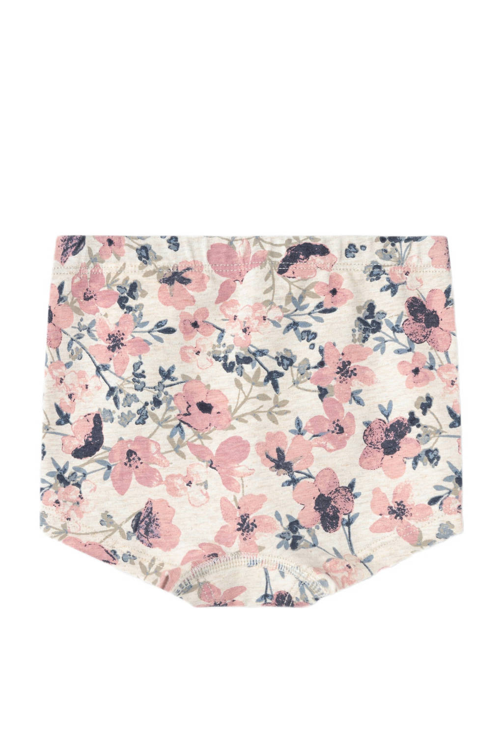 shorts - set van 3 met bloemen roze/ecru/lichtroze