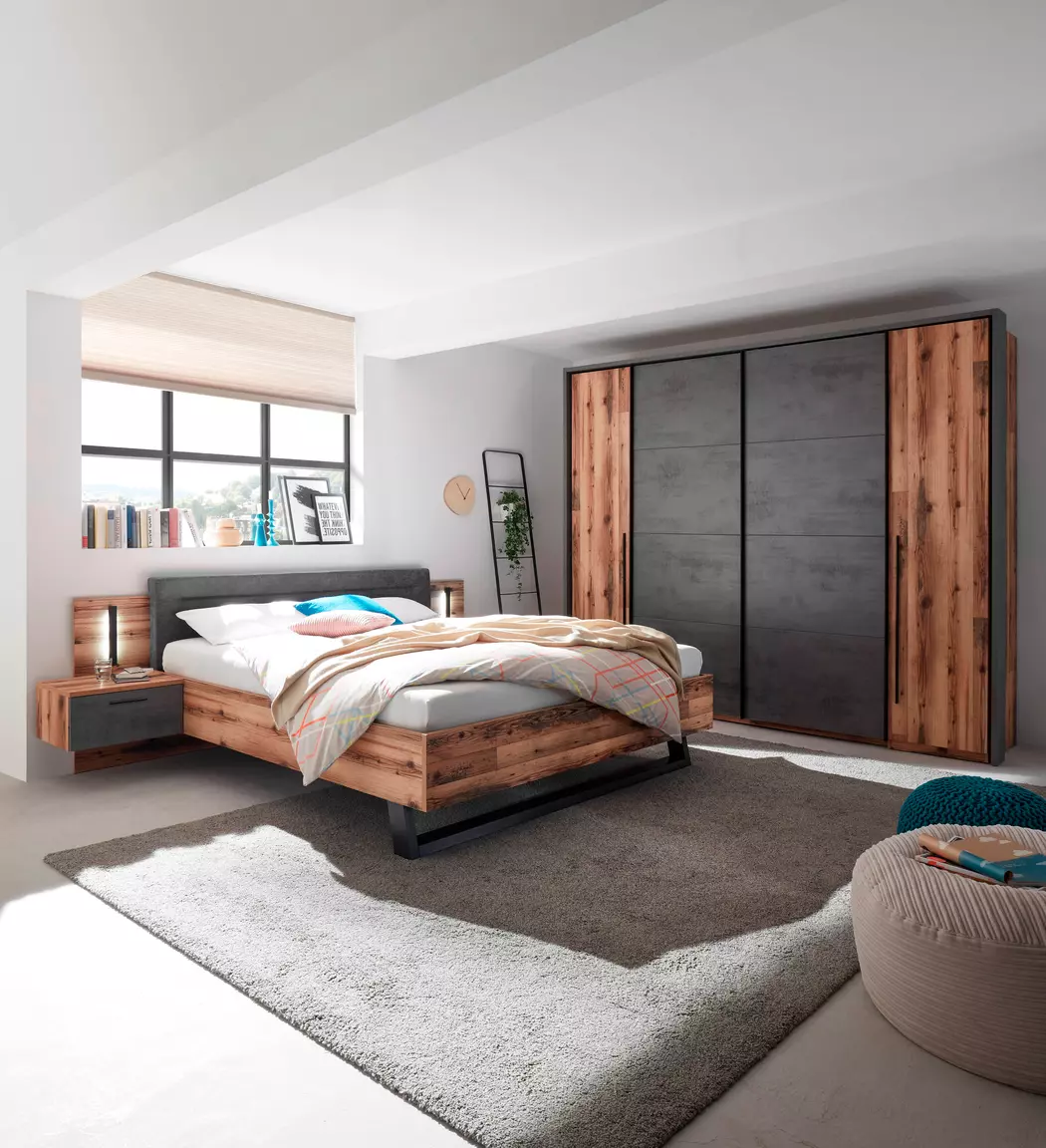 Schwebe-/Drehtürenschrank Sarnia 312 x 225 cm