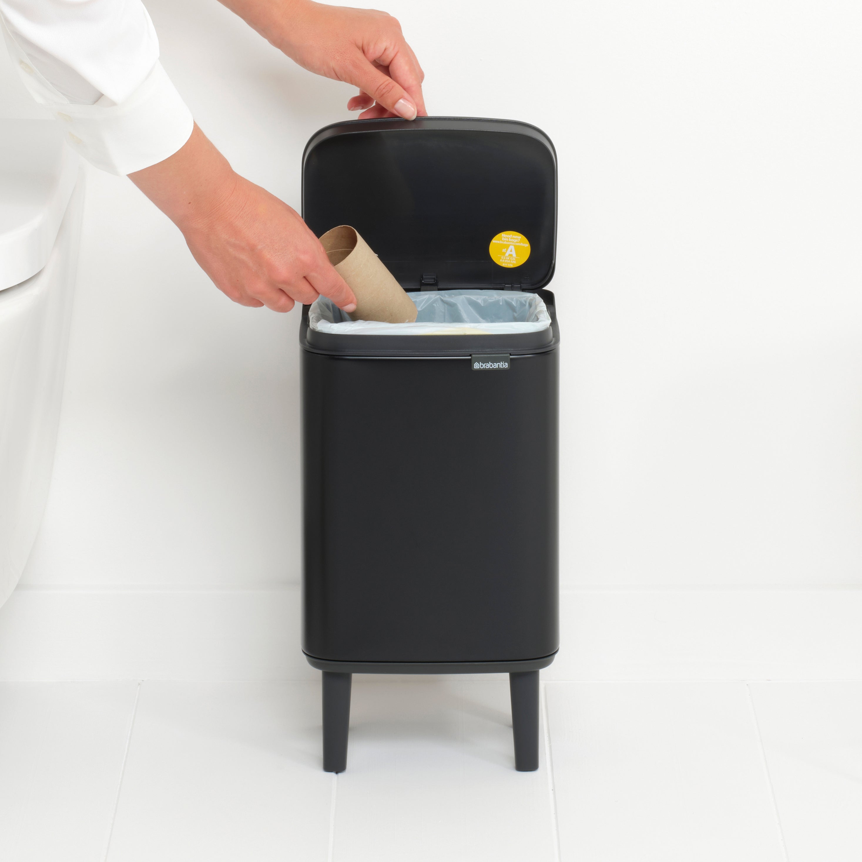 Brabantia Bo Hi Afvalemmer 4 L - Matt Black