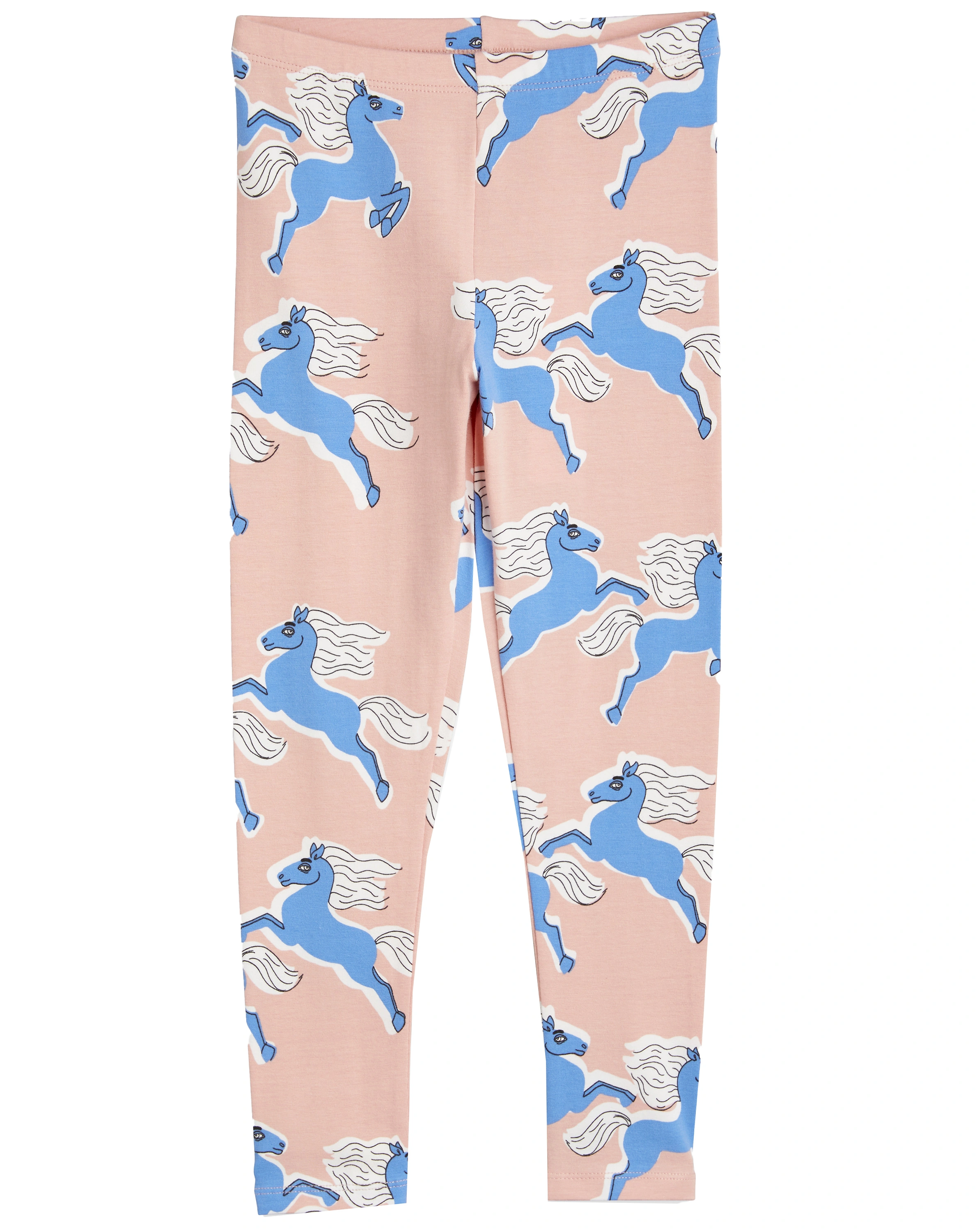 Leggings HORSES AOP in apricot