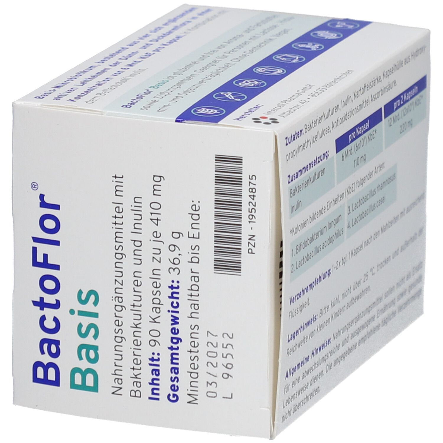 BactoFlor® Basis Kapseln mit 6 Mrd. KbE für eine gesunde Darmflora