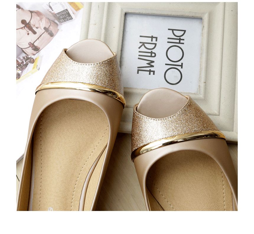 Anran - Peep-Toe Flats