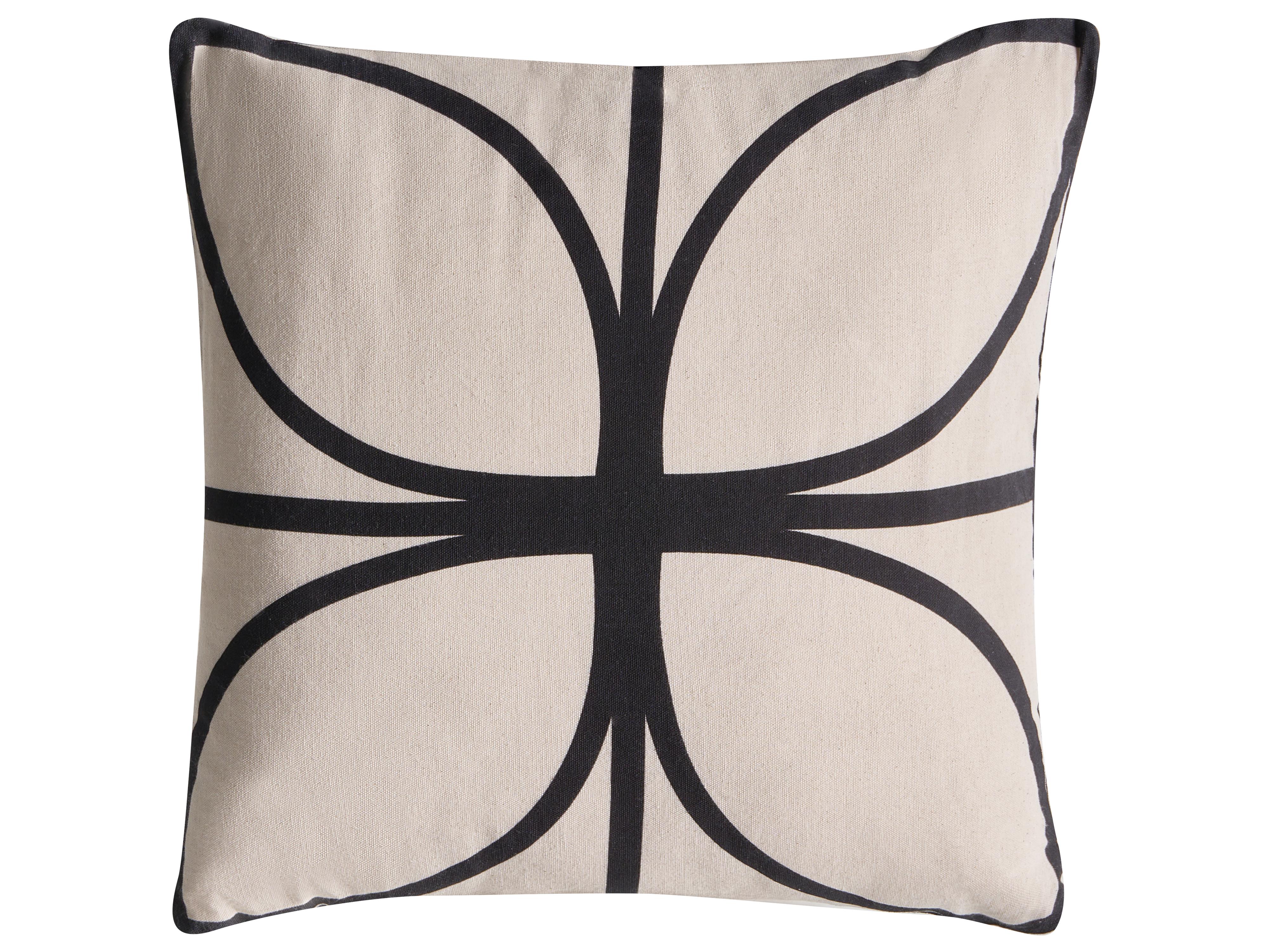 Set van 3 sierkussens AGATHIS Katoen 30 x 50 cm Zwart/beige abstract patroon