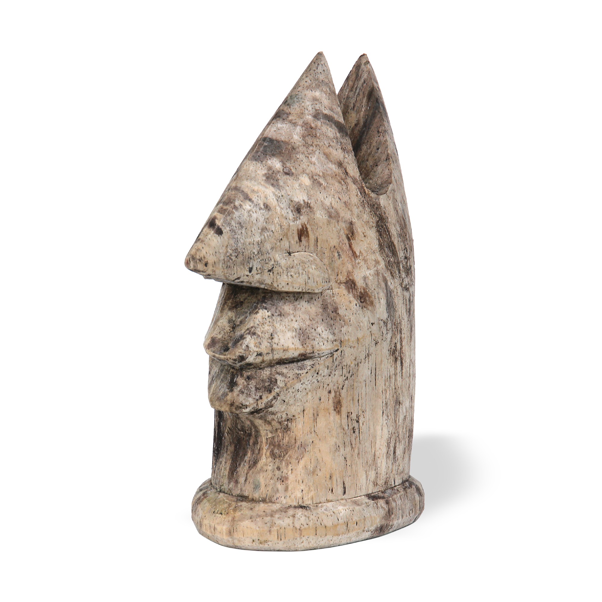Brillenhalter 'Holzgesicht', natur, H 15 cm, B 7 cm, T 10 cm von fischer's lagerhaus