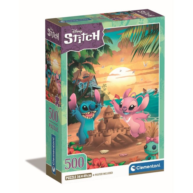 Disney Stitch & Angel - Puzzle - 500 Teile + Poster