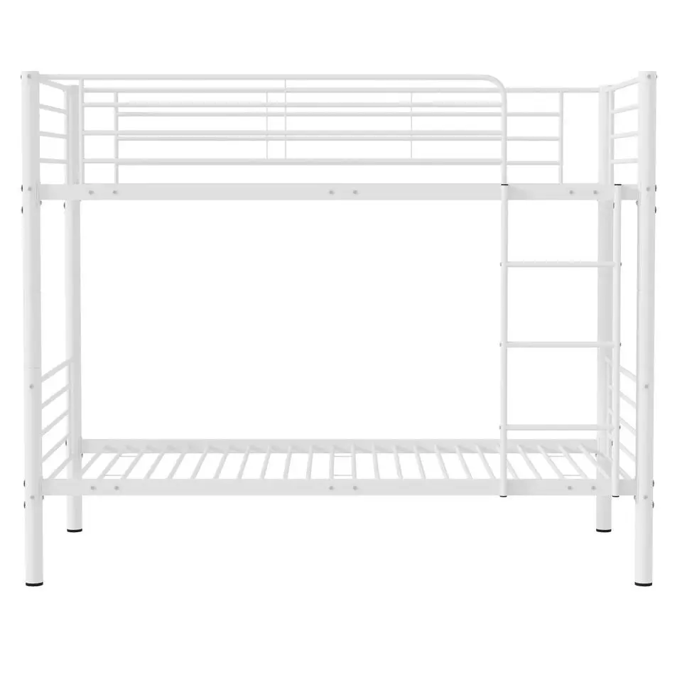 Stapelbed Dixie 90x200cm - metaal - mat wit