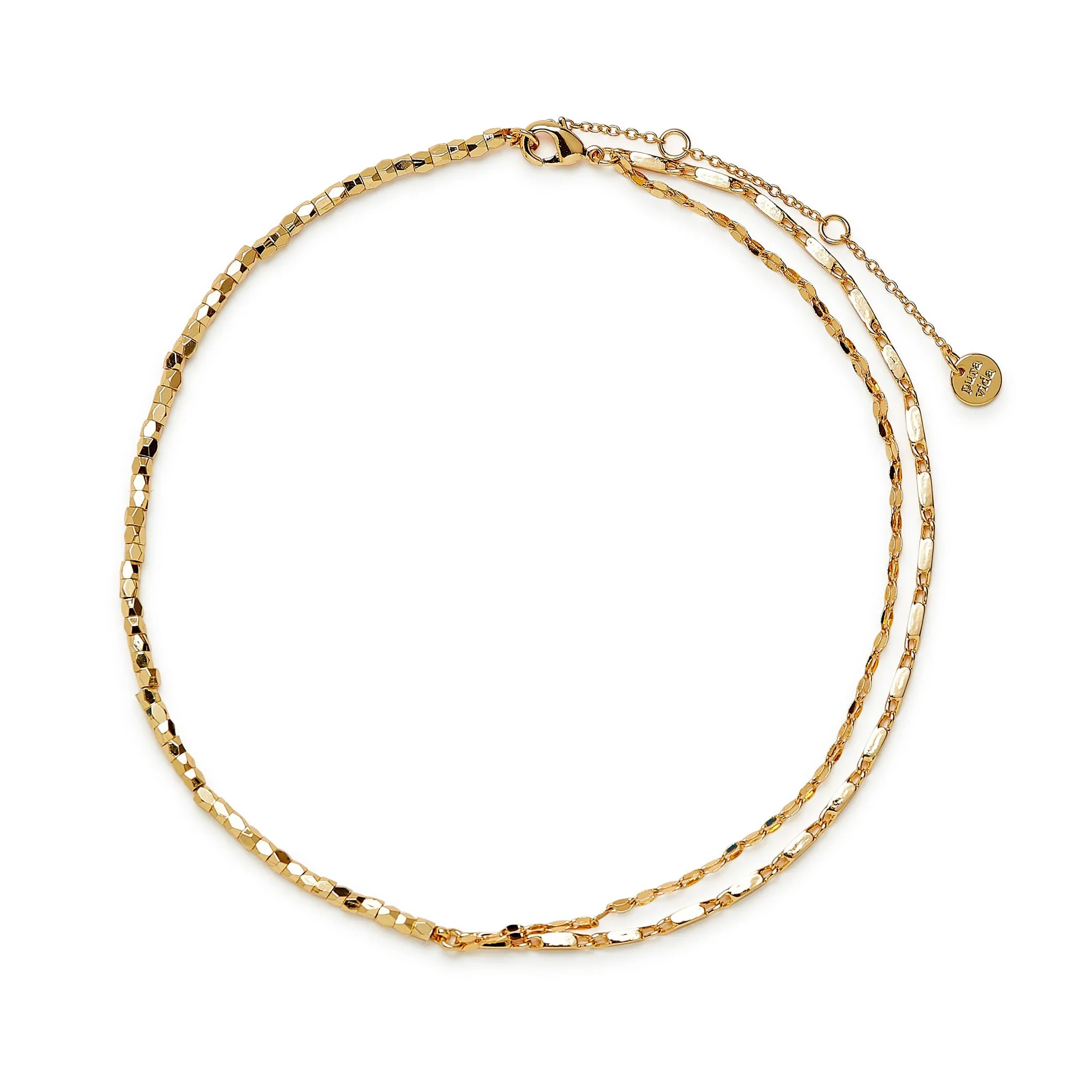 Puravida Bracelet Métal Billes & Chaine