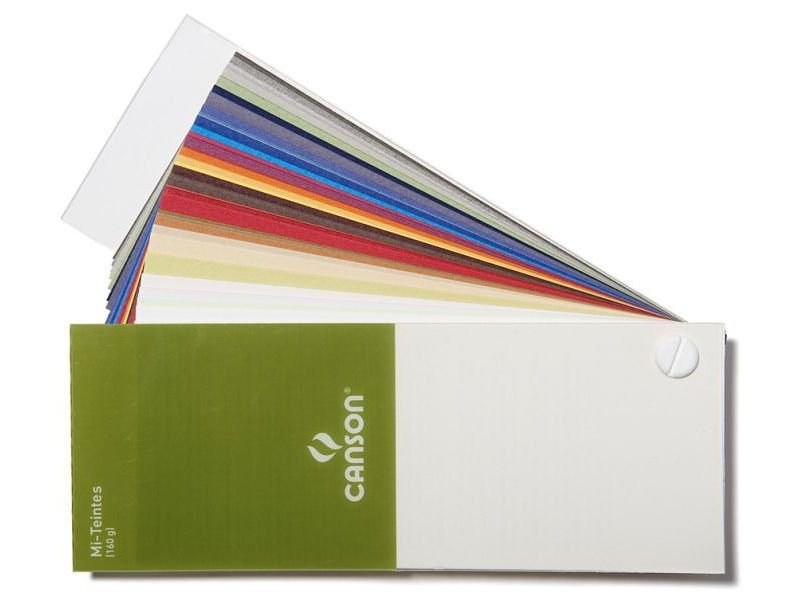 Canson Velin-Zeichenpapier Mi-Teintes, Farbfächer