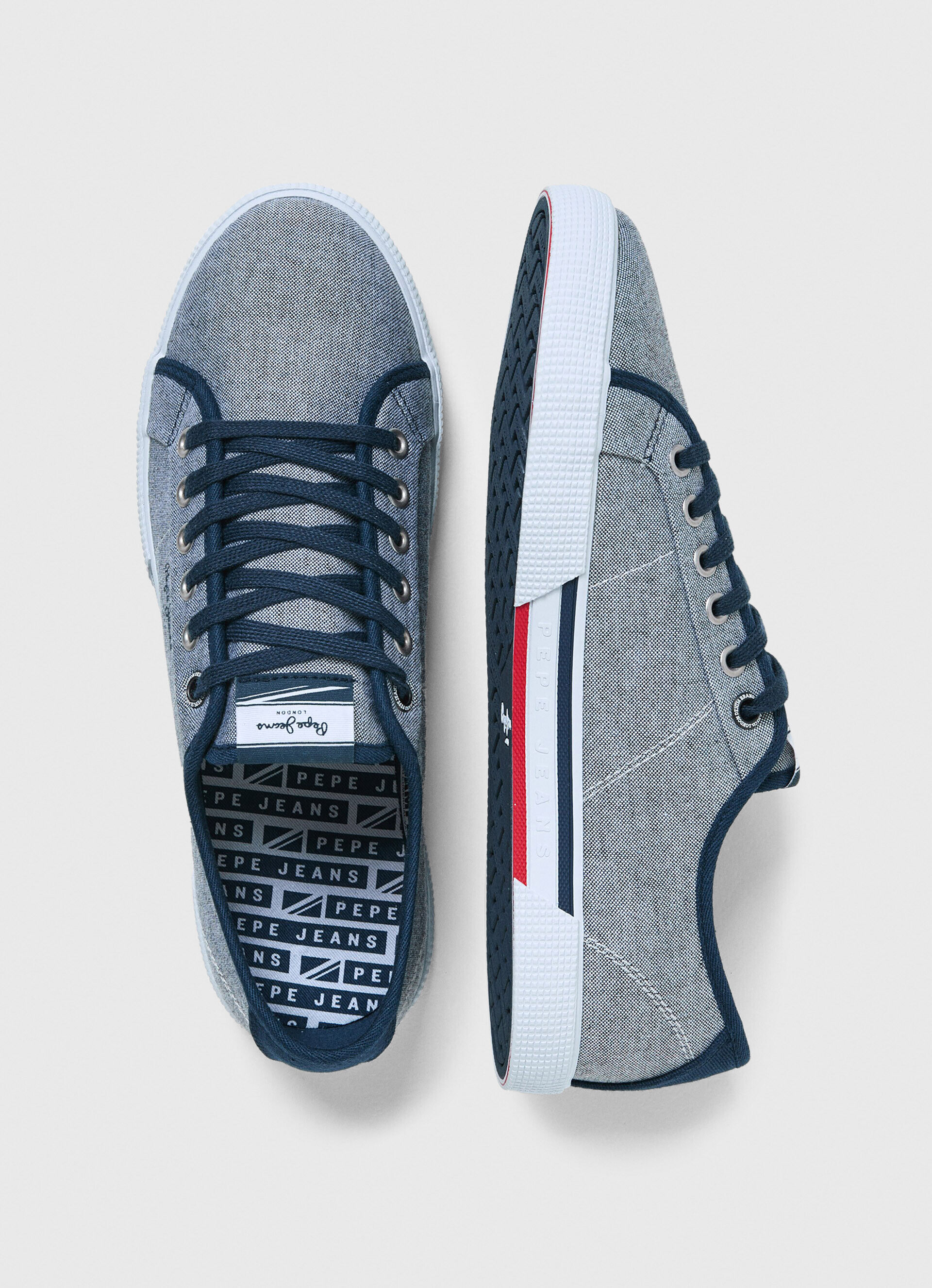 TÊNIS BÁSICOS DE CHAMBRAY - azul chambray