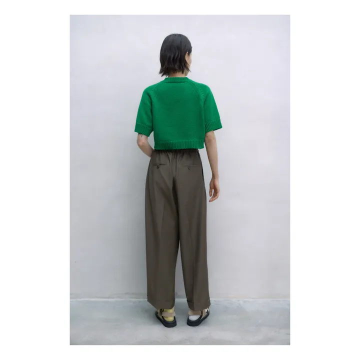 Cordera Pantalon Tailoring Masculine Mohair | Noir