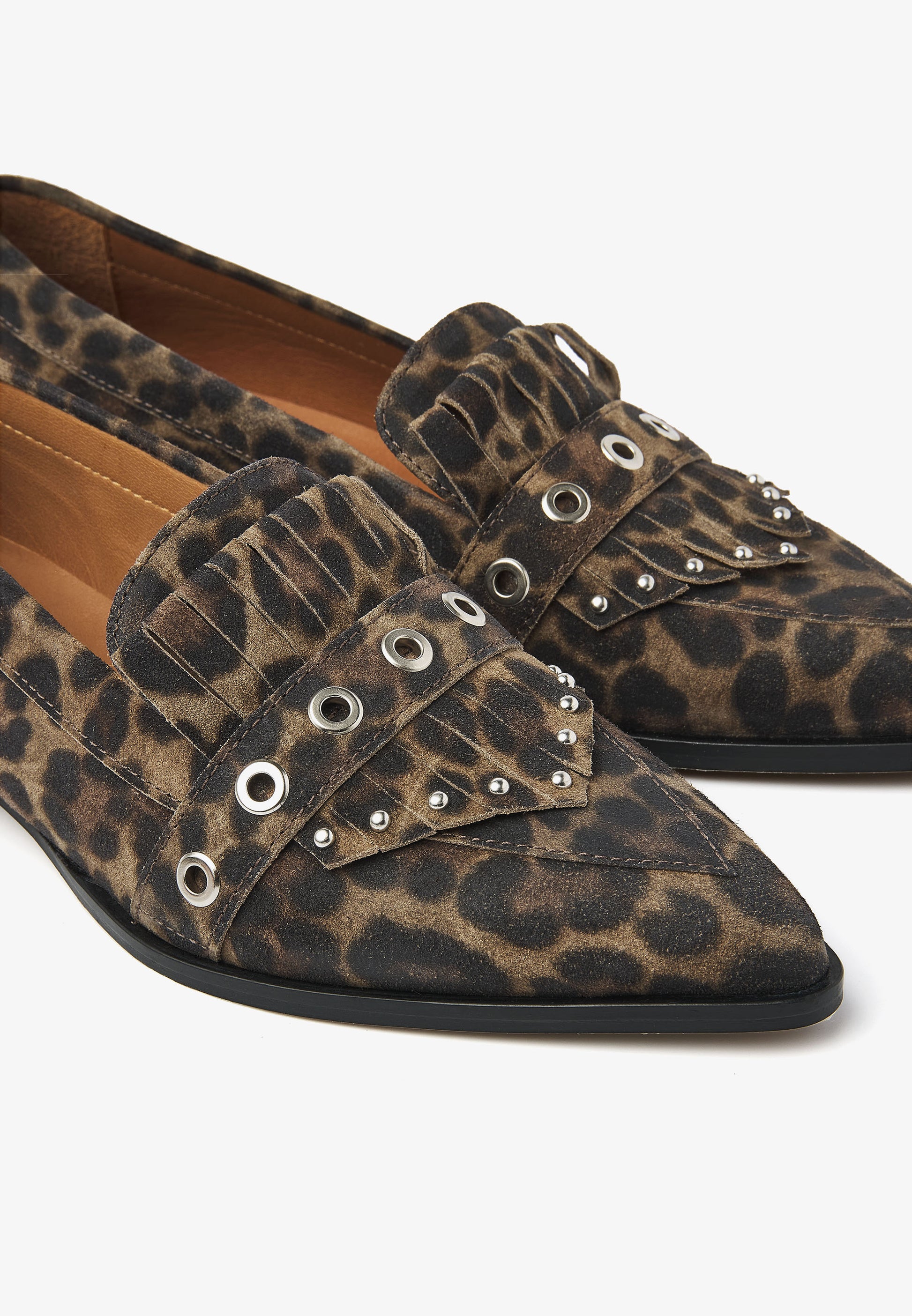 VIA VAI luipaardprint dames loafers Jazz Emily