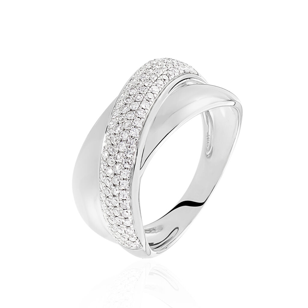 Bague Annoncia Or Blanc Diamant