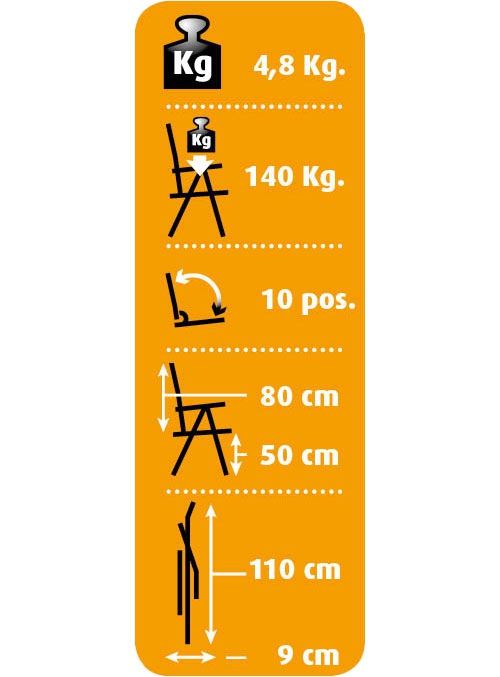 Dukdalf Brillante Campingstuhl Anthrazit 100% Polyester