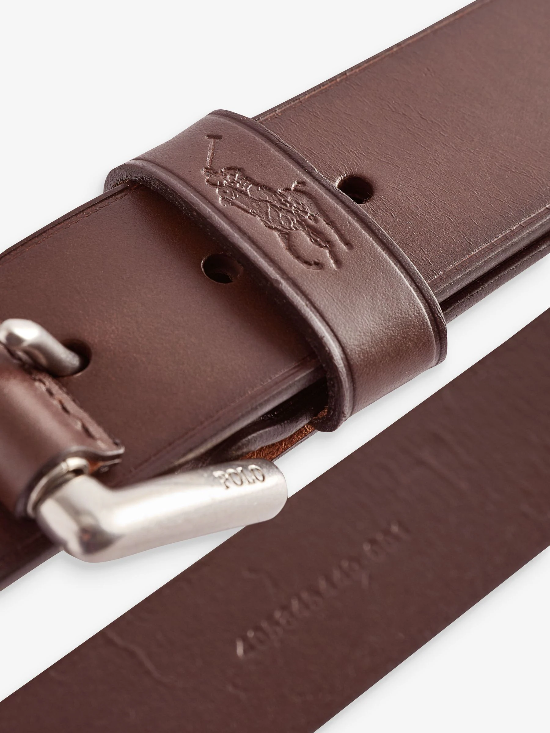 Polo Ralph Lauren signatuur riem van leer met ponylogo