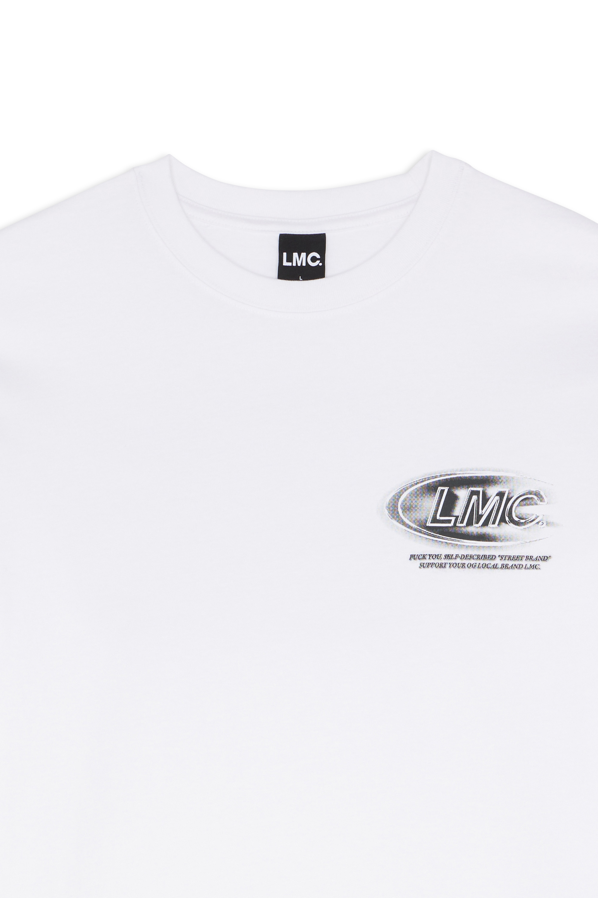 LOST MANAGEMENT CITIES T-shirt CREW LONG Blanc