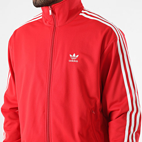 Veste Zippée A Bandes Firebird IJ7060 Rouge