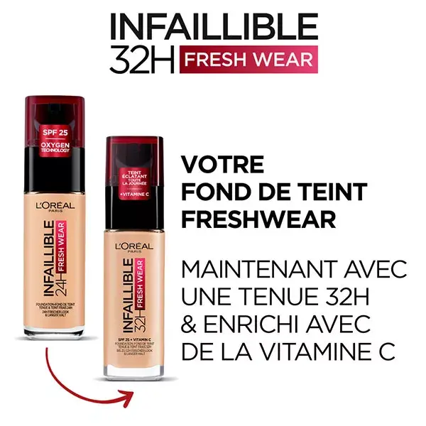 Base L'Oréal Paris Infallible 32h Freshwear nº 263 Bisque Honey 30ml