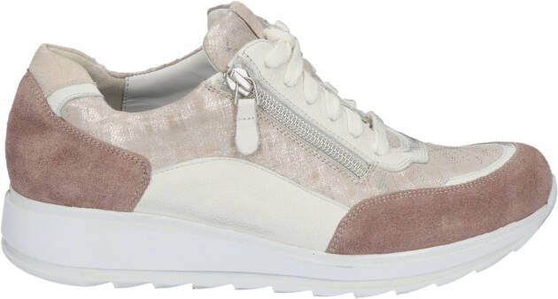 Durea 6263~G~~~~~~~~~~~~~~~~~~~~~~~~ Lage sneakersDames sneakers Wit beige