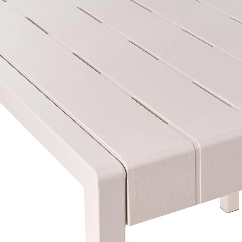 BARTICA - Tuintafel - Beige - 81 x 84 cm - Synthetisch materiaal
