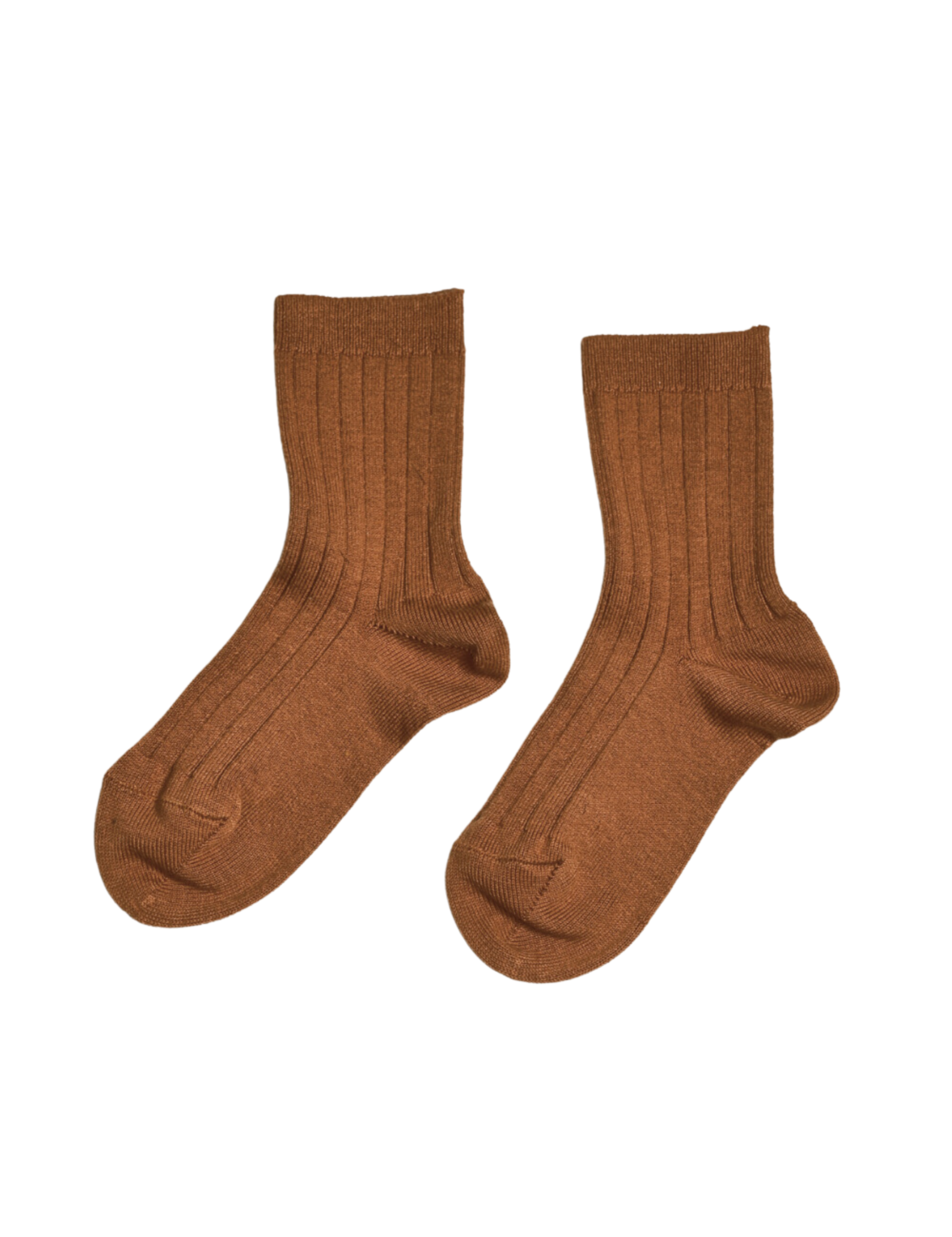 Basic Rib Short Socks - Oxide