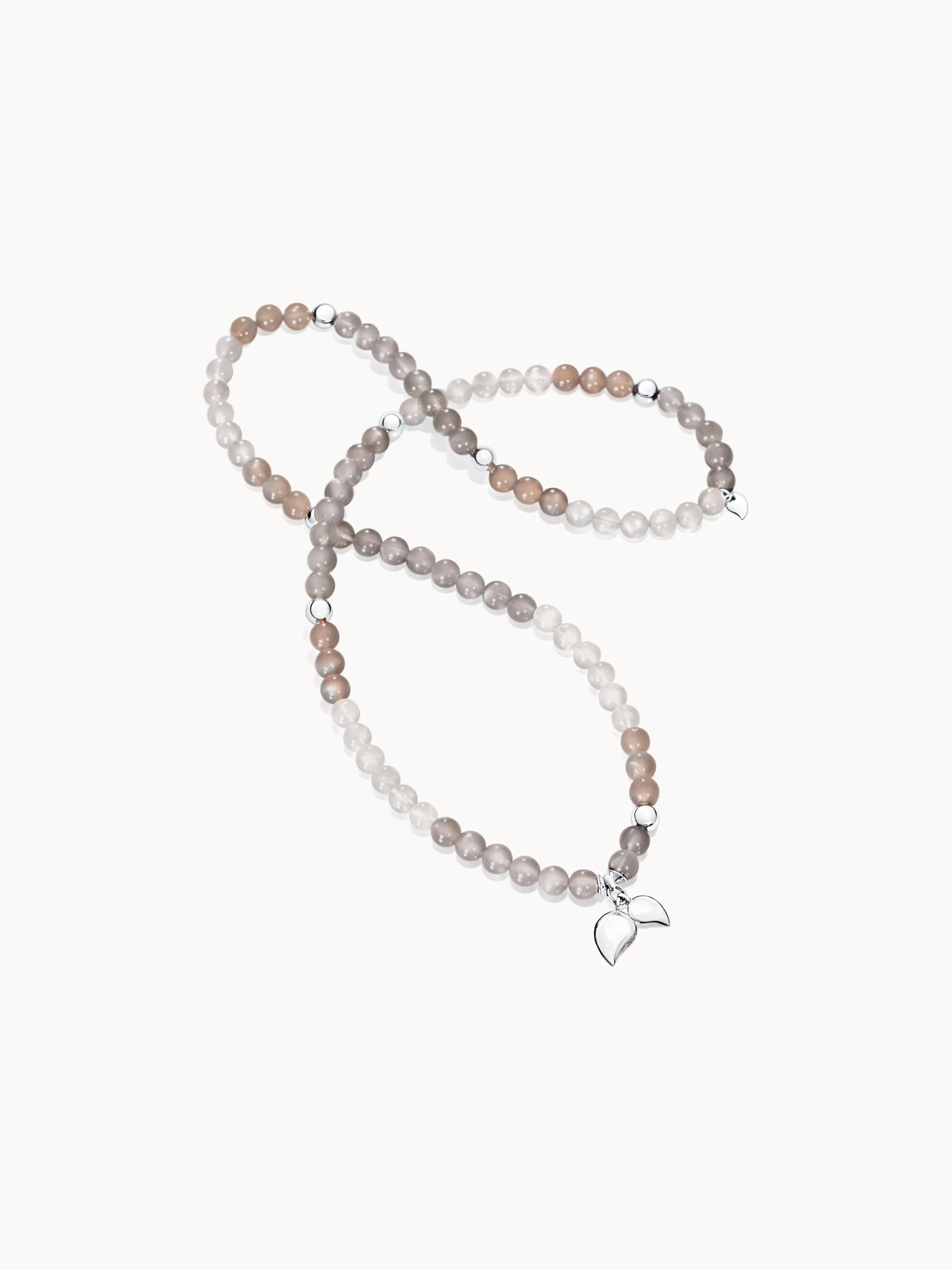 TAMARA COMOLLI Armband BRACELET INDIA 'CASHMERE' MEDIUM aus 18 Karat Weißgold und Mondsteinen
