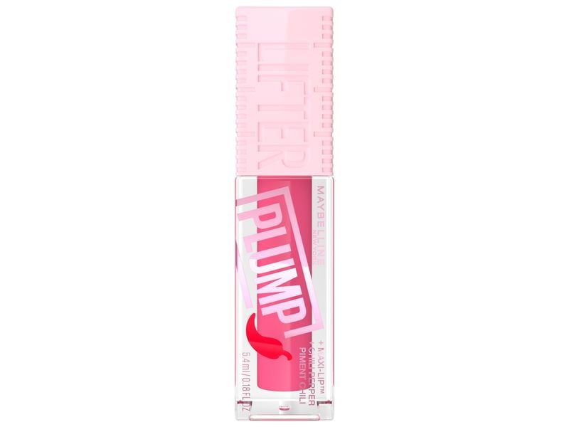 Maybelline Lip Gloss Lifter Plump 003 Pink String Lipgloss sorgt für einen aufgespritzten Lippen-Effekt ohne OP bis zu 4 Stunden lang