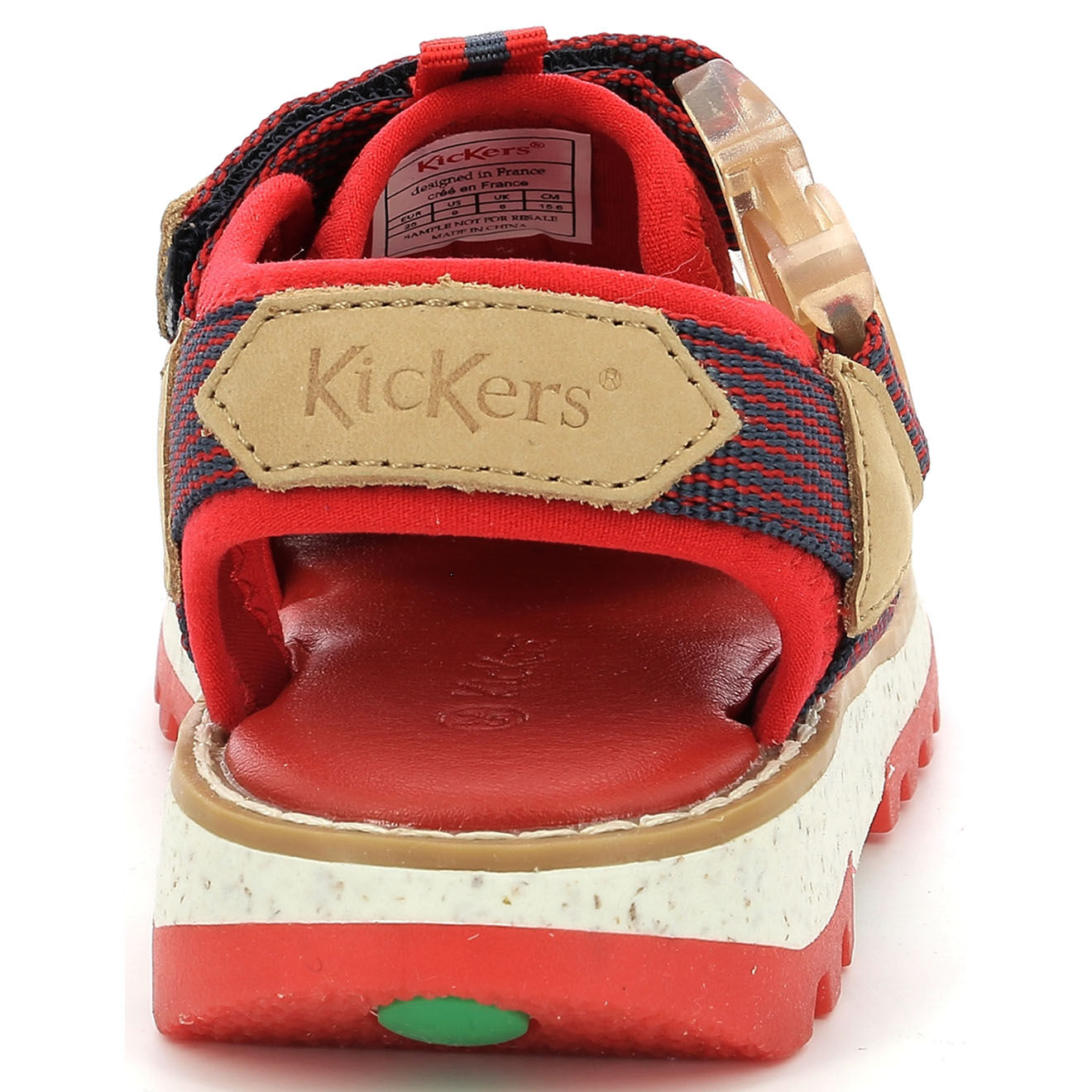 Kickers Sandales Kickclic rouge/marine