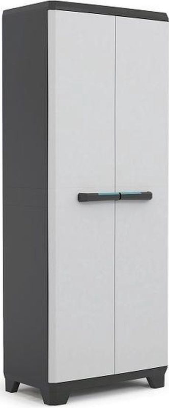 Keter - Linear - Opbergkast - Grijs/Zwart - Kunststof - 3 Verstelbare Planken