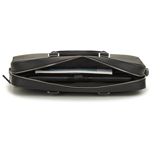 Tommy Hilfiger - TH COATED CANVAS COMPUTER BAG - Noir