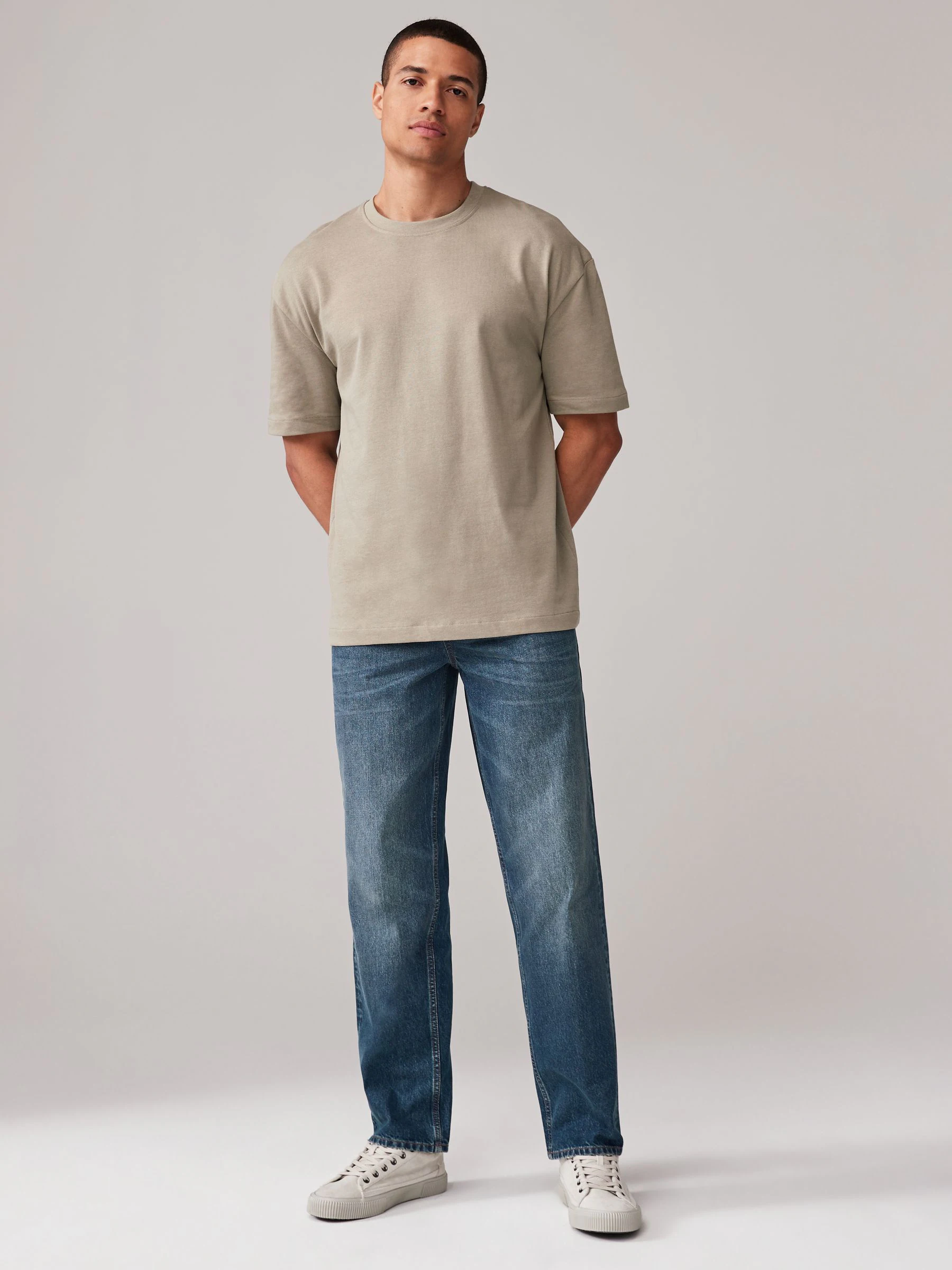 Vintage blauw - Relaxed fit - 100% katoenen authentic jeans