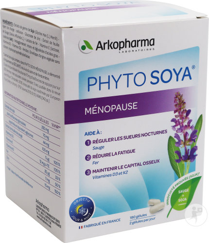 Arkopharma Phyto Soya 35mg + Sauge 180 Gélules