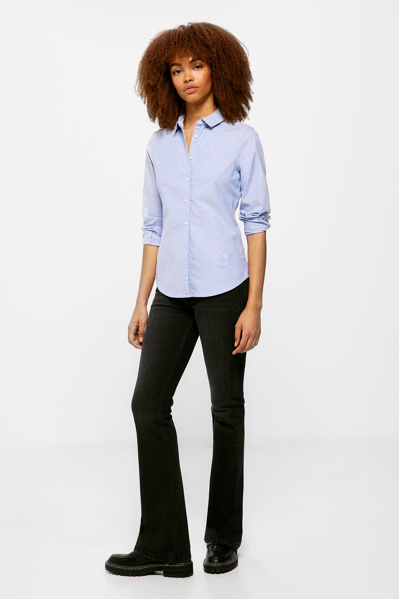Camisa Oxford de Algodão